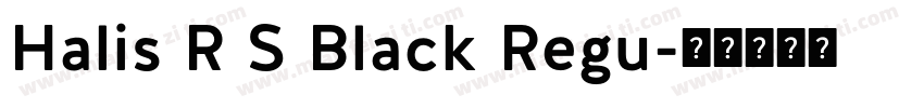 Halis R S Black Regu字体转换